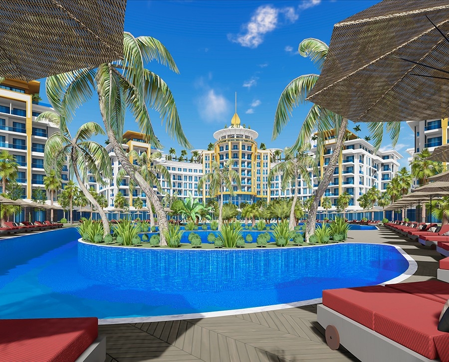 Luksuriøs 5+1 Villa med Fjellutsikt i Turkler, Alanya