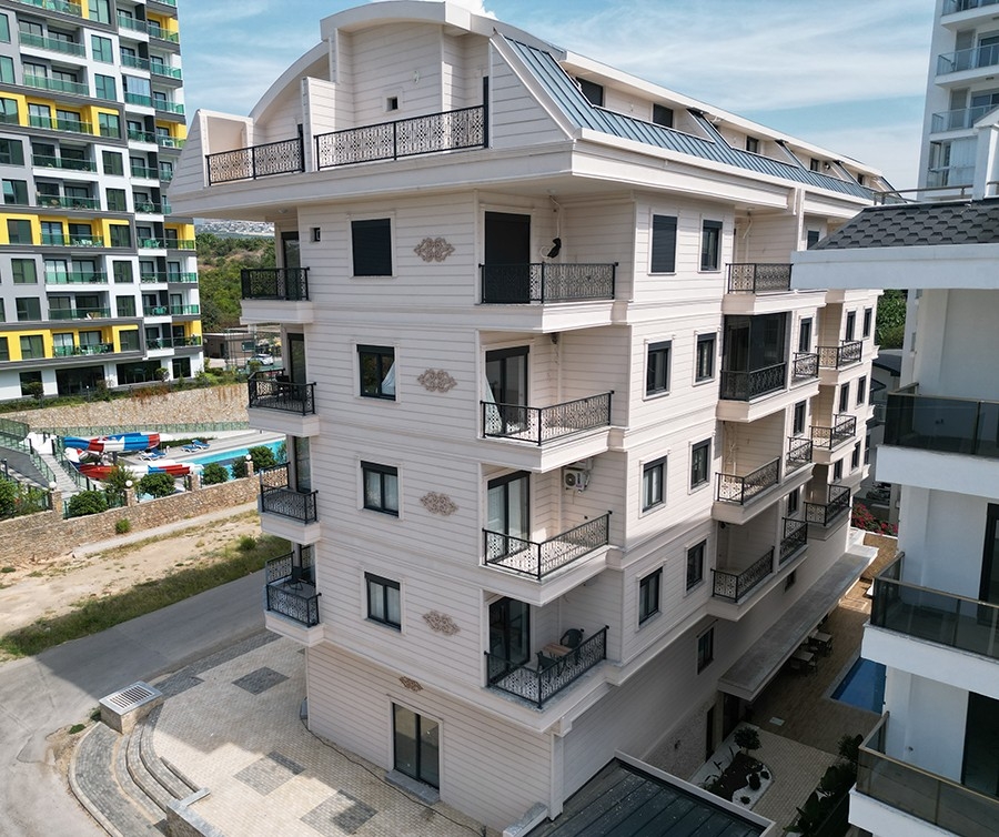 Luxuriöses 2+1 Apartment mit Bergblick in Alanya