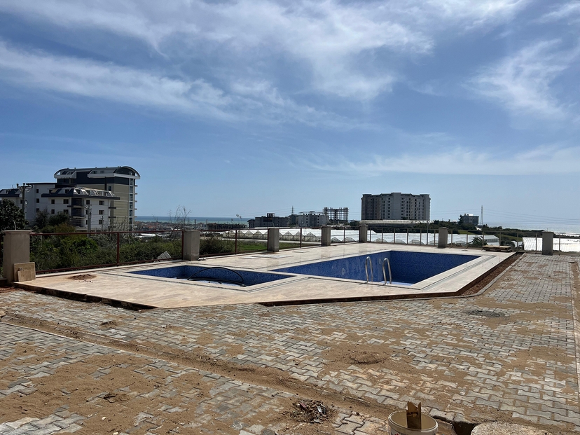 Luxus 1+1 Wohnung mit Meerblick in Payallar, Alanya