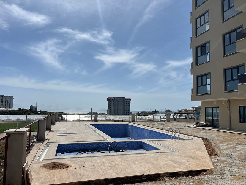 Luxus 1+1 Wohnung mit Meerblick in Payallar, Alanya