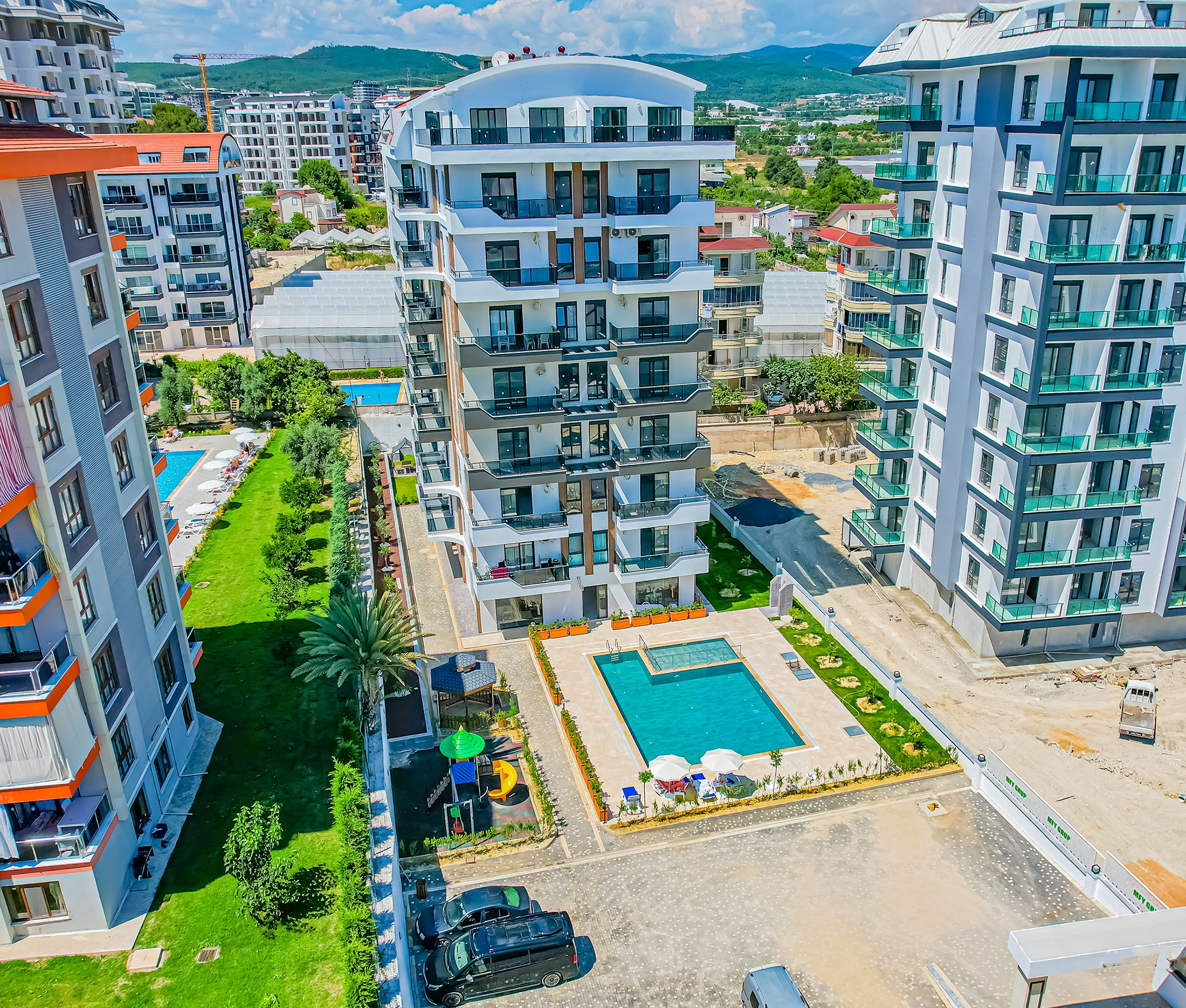 Luxuriöse 3+1 Wohnung mit Bergblick, Alanya - Avsallar