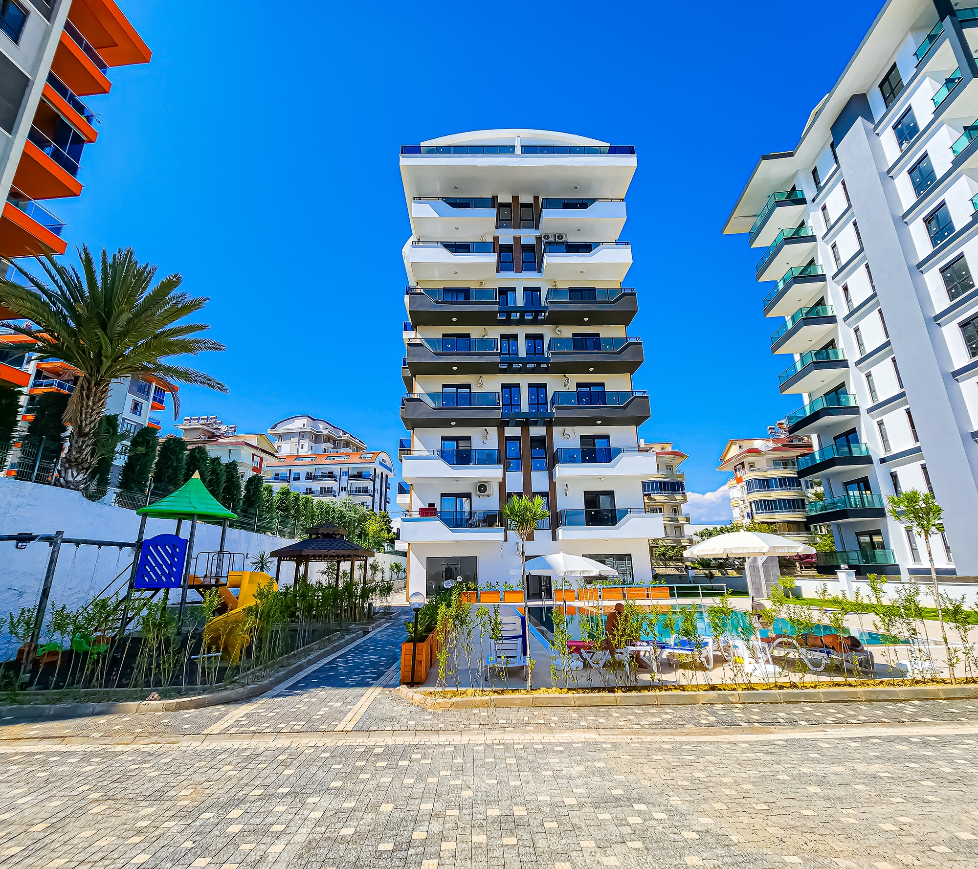 Luxuriöse 3+1 Wohnung mit Bergblick, Alanya - Avsallar
