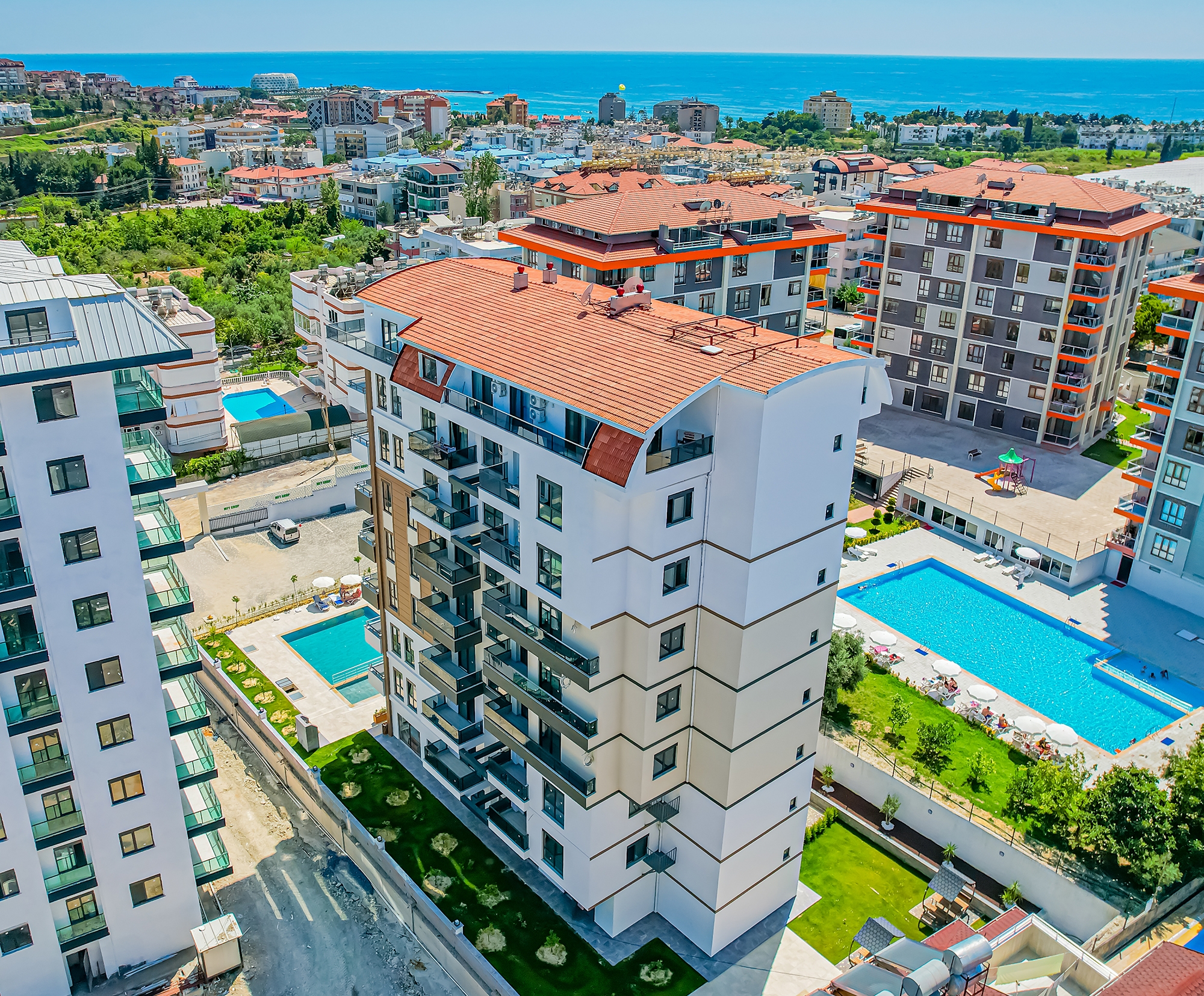 Luxuriöse 3+1 Wohnung mit Bergblick, Alanya - Avsallar