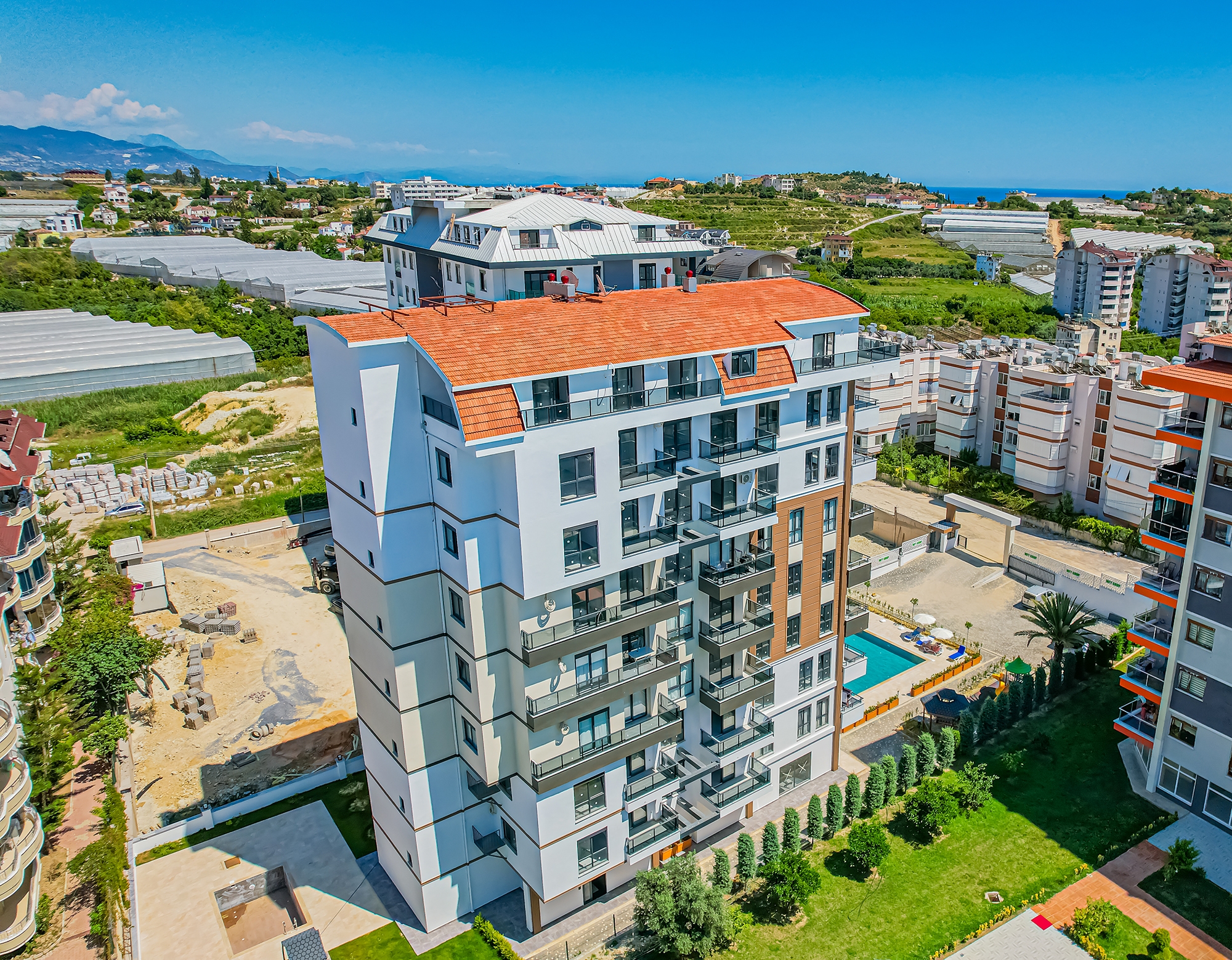 Luxuriöse 3+1 Wohnung mit Bergblick, Alanya - Avsallar