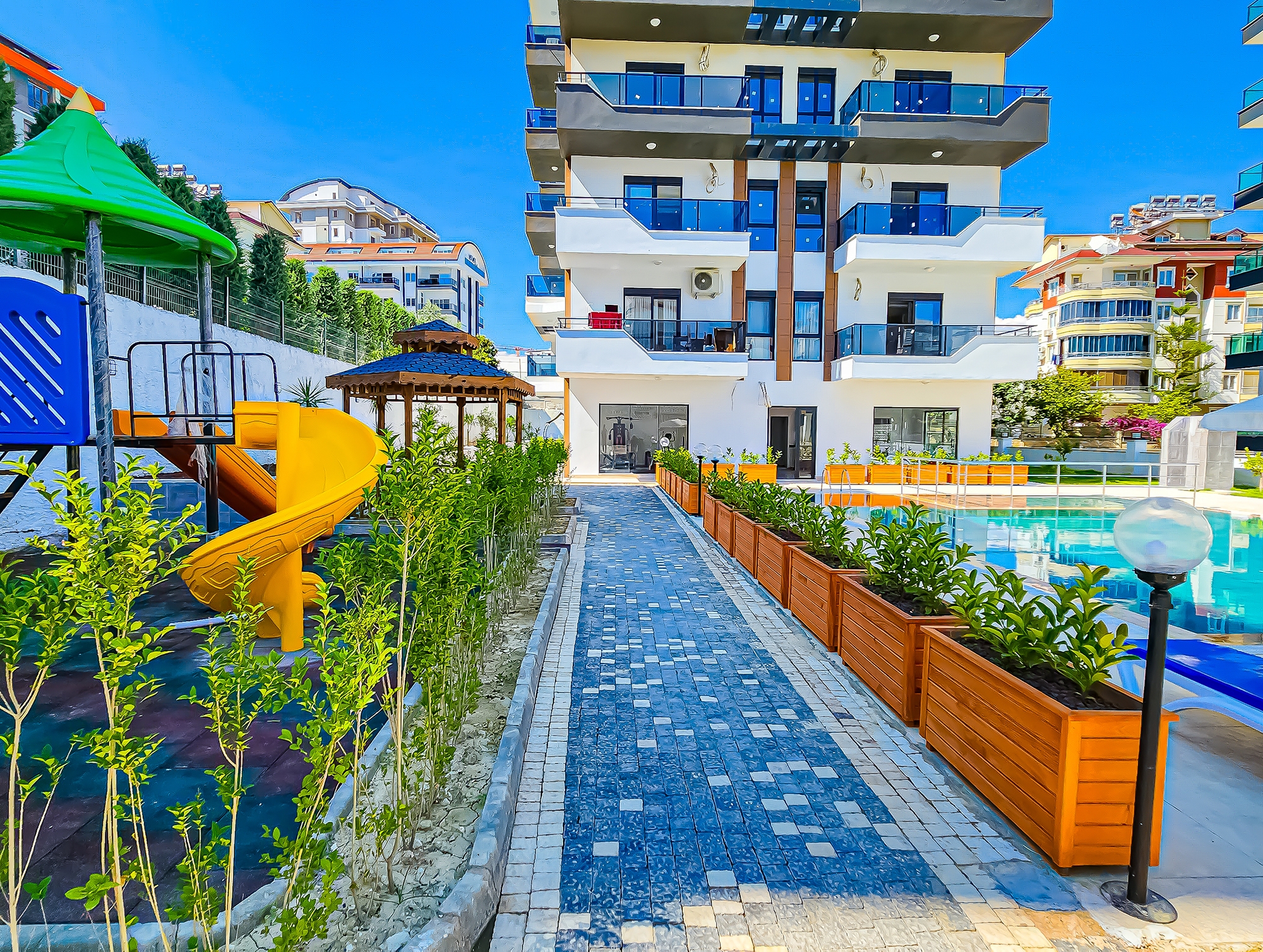 Luxuriöse 3+1 Wohnung mit Bergblick, Alanya - Avsallar