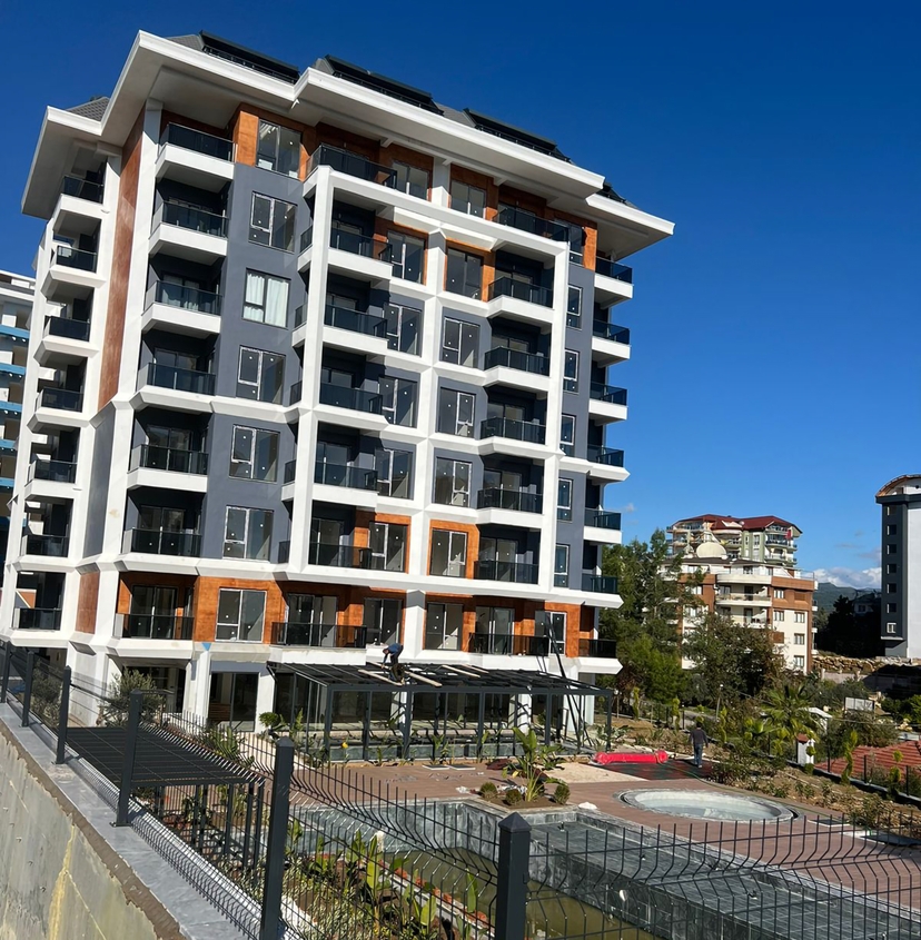 Stunning 1+1 Apartment with Sea and Castle Views in Alanya-Avsallar