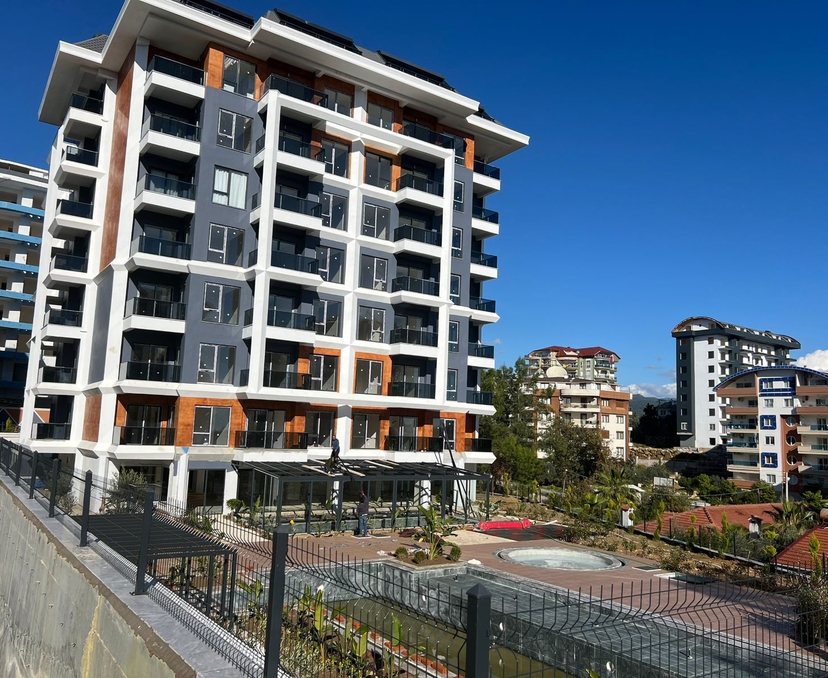 Stunning 1+1 Apartment with Sea and Castle Views in Alanya-Avsallar