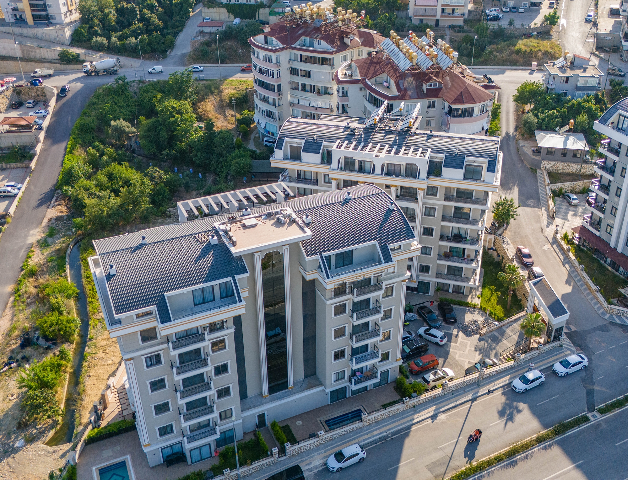 Luksus 1+1 Lejlighed med Hav- og Slotsudsigt i Alanya - Oba
