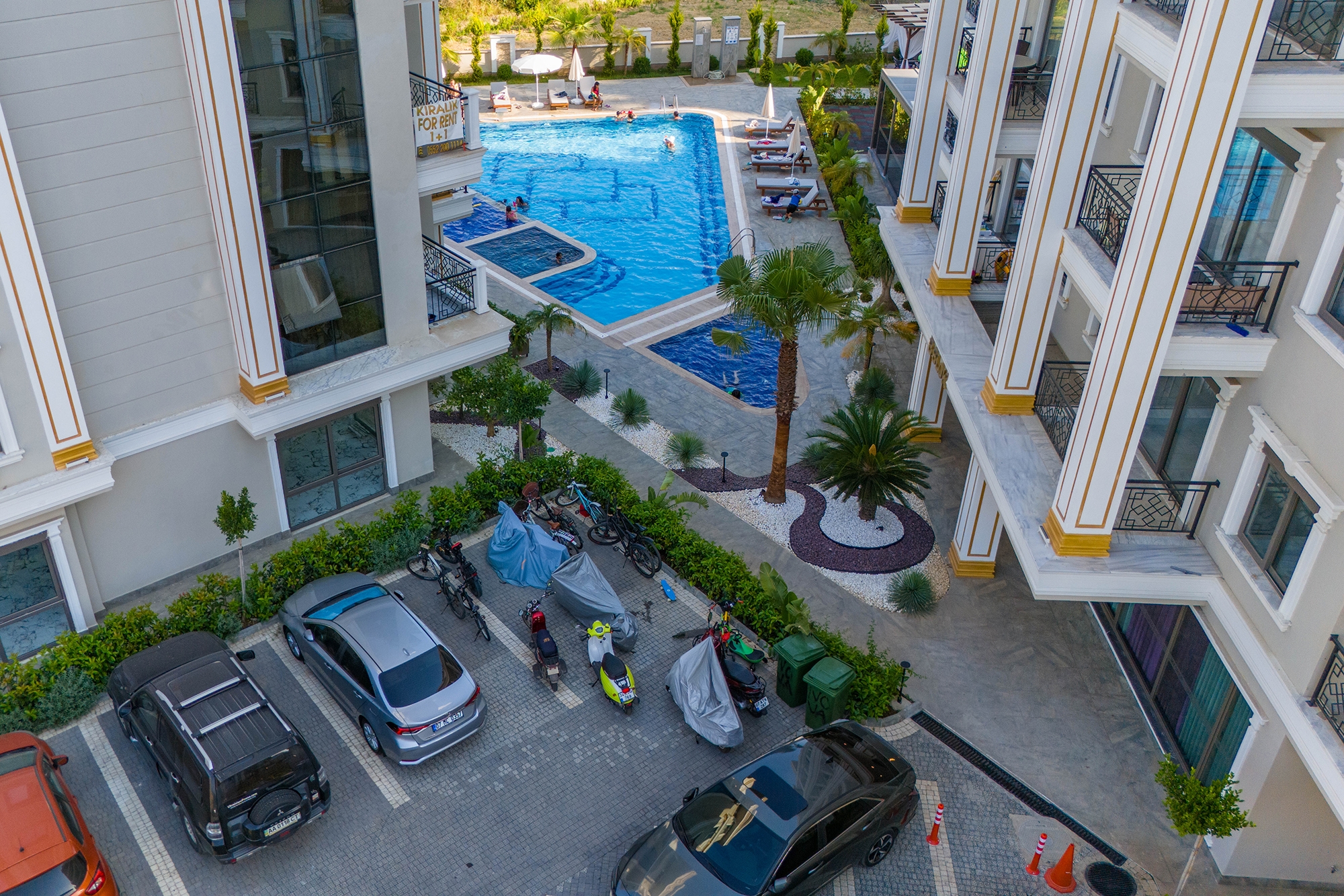 Luksus 1+1 Lejlighed med Hav- og Slotsudsigt i Alanya - Oba