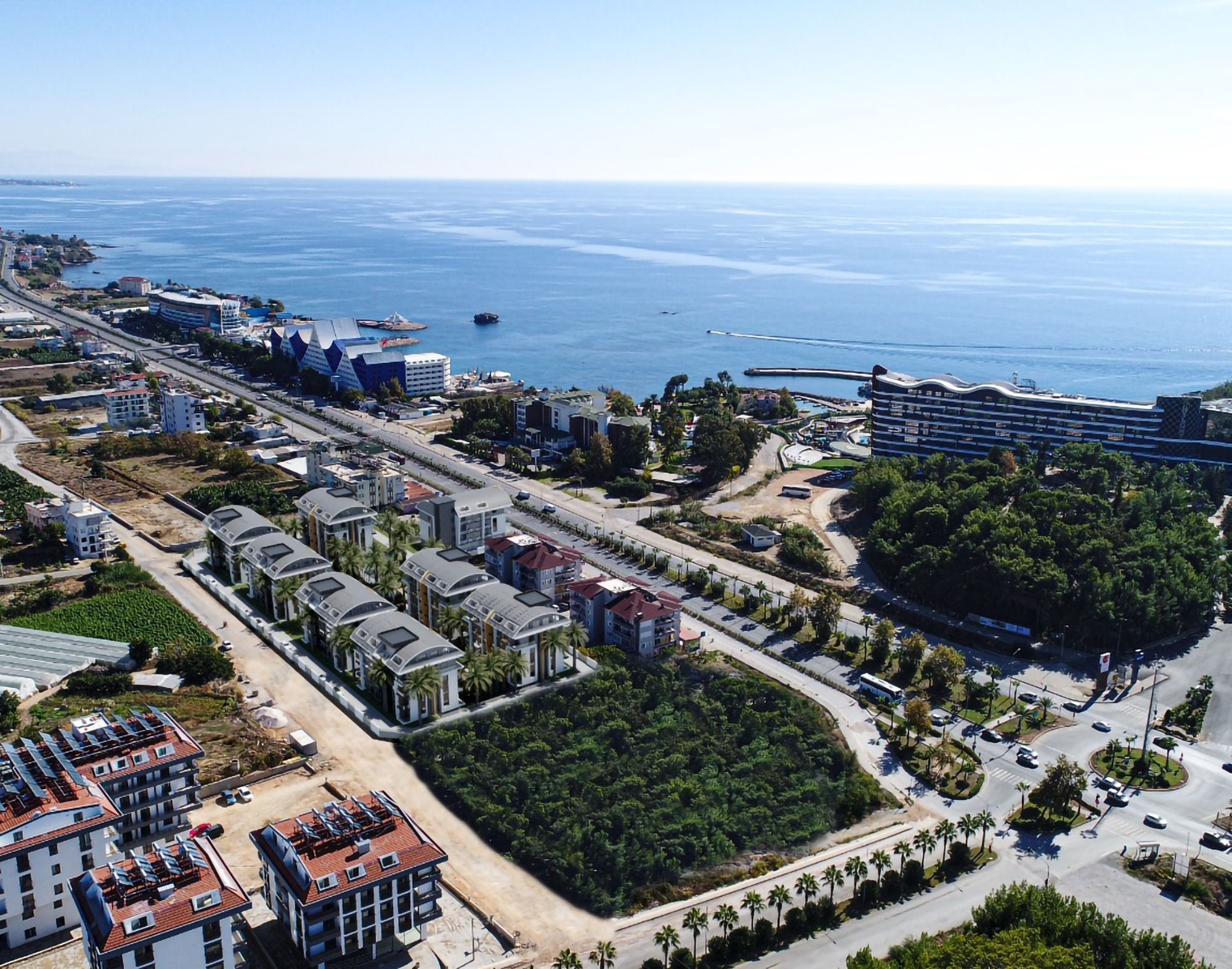 Ylellinen 1+1 Asunto meri- ja vuorinäköalalla, Alanya-Okurcalar