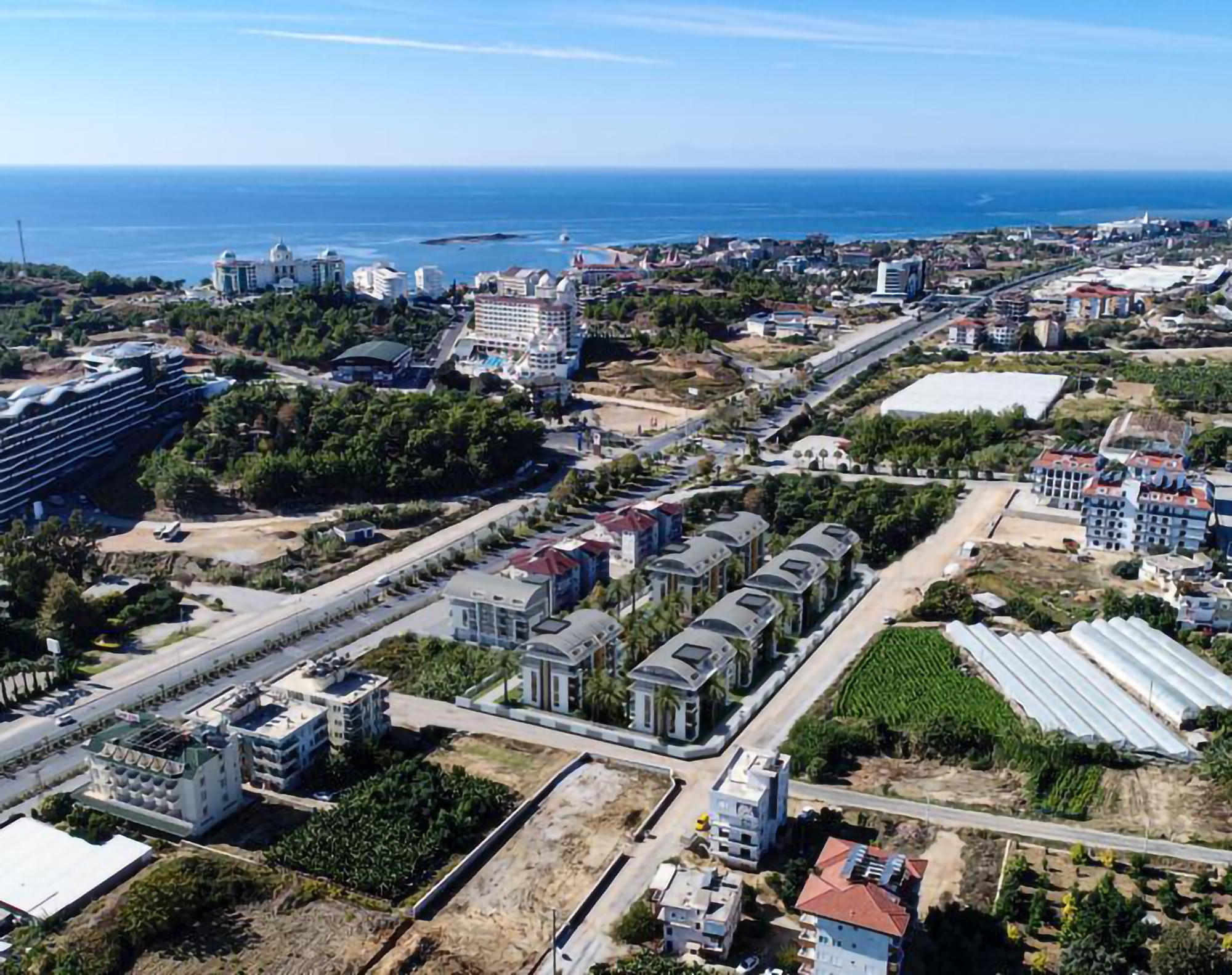 Ylellinen 1+1 Asunto meri- ja vuorinäköalalla, Alanya-Okurcalar