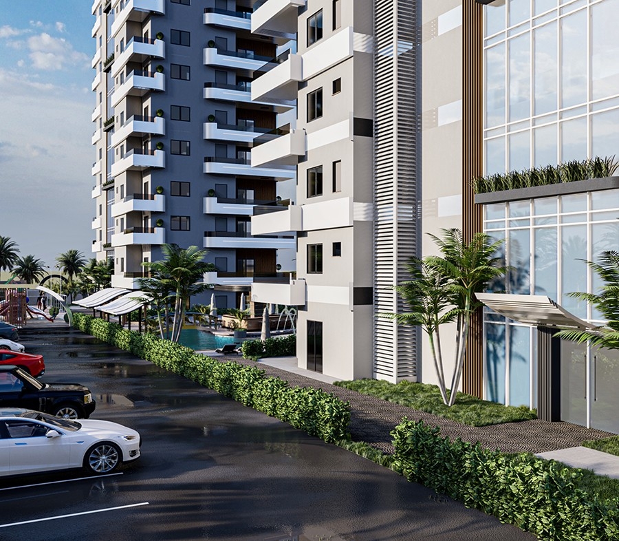 Luxuriöses 1+1 Apartment mit Meerblick und Bergblick, Alanya