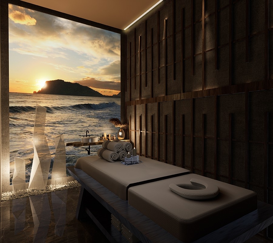 Luxuriöses 1+1 Apartment mit Meerblick und Bergblick, Alanya