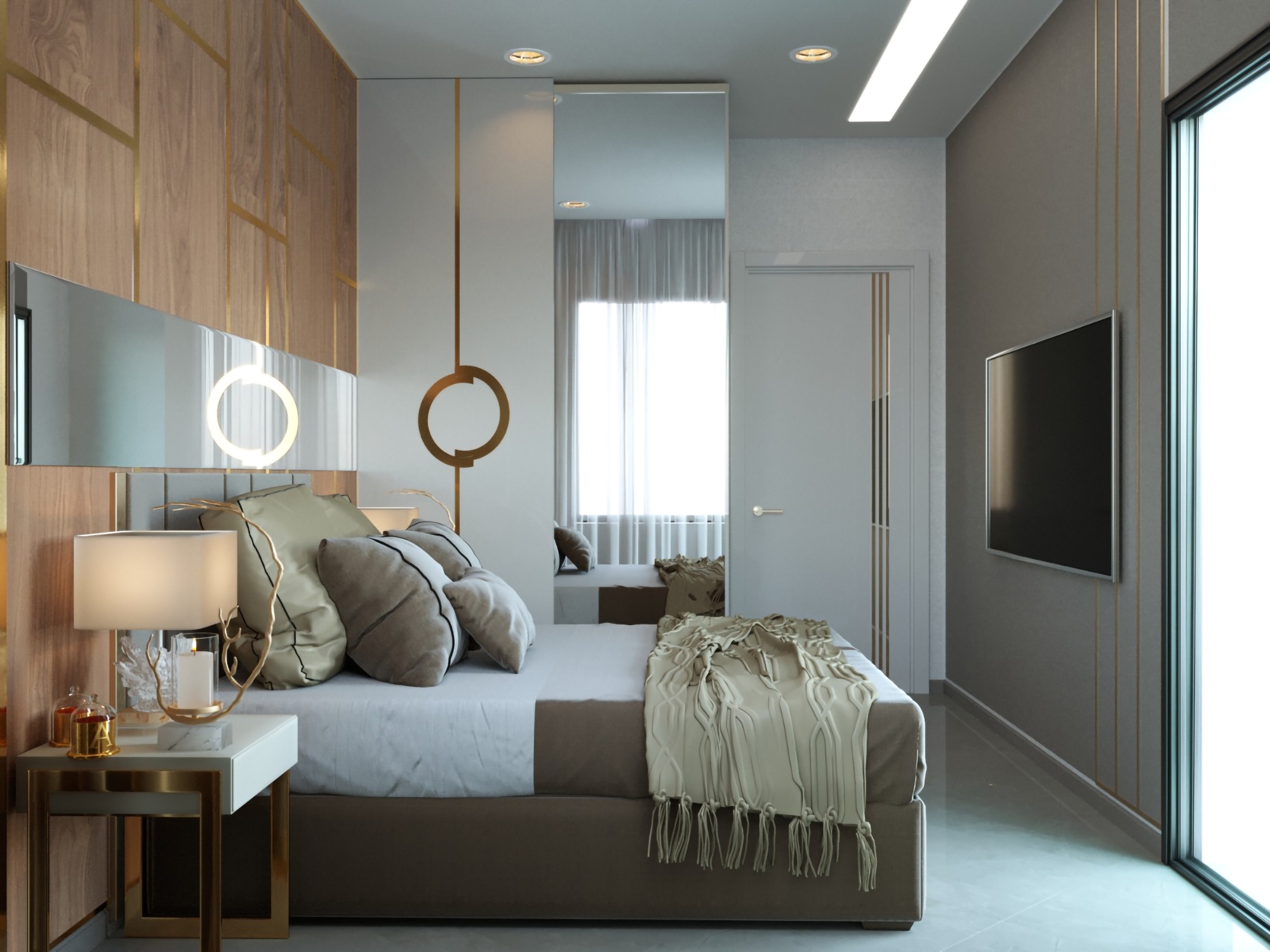 Luxuriöses 1+1 Apartment mit Meerblick, Burg- und Bergblick