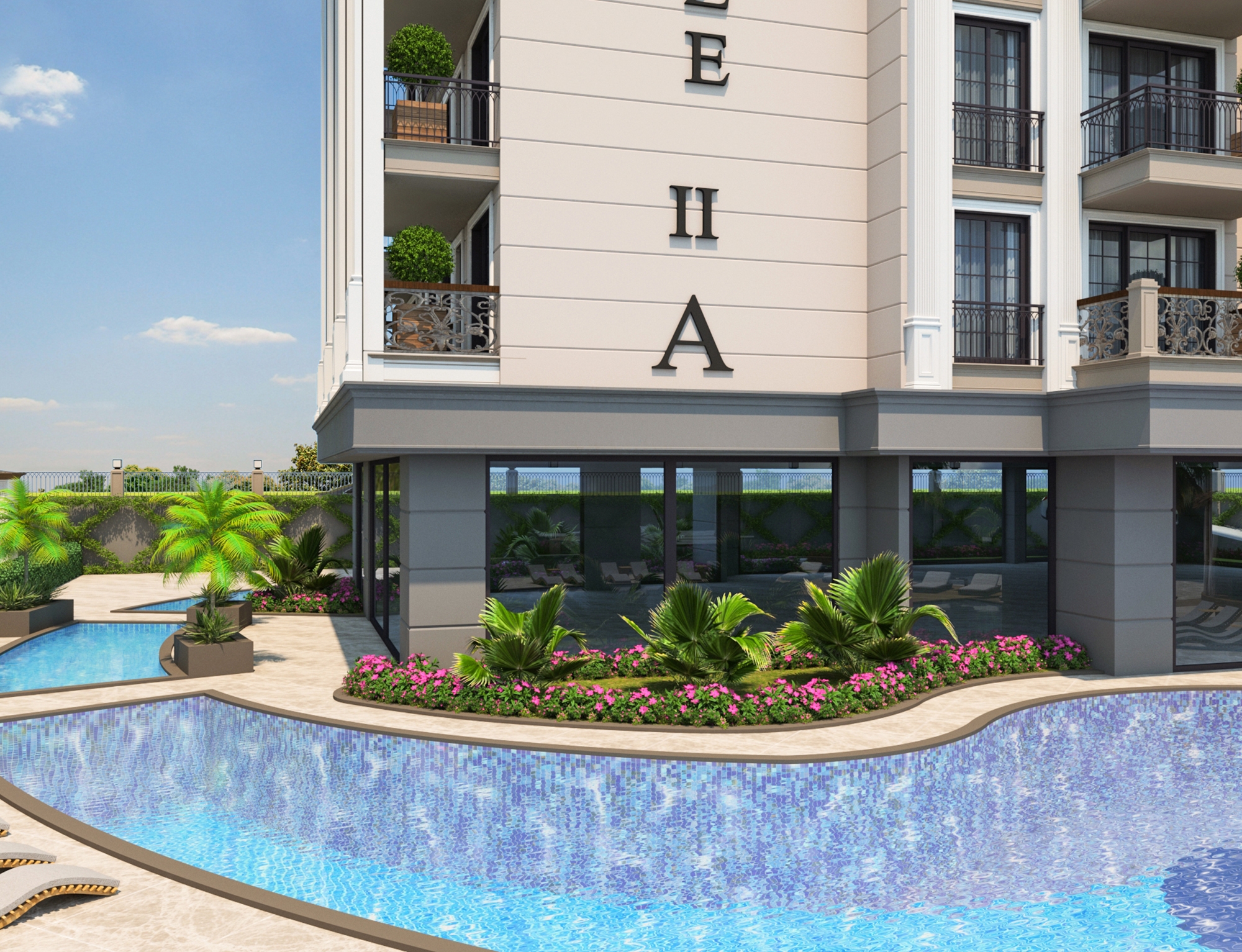 Luxury 1+1 Apartment with Sea, Castle, and Mountain Views in Alanya Center