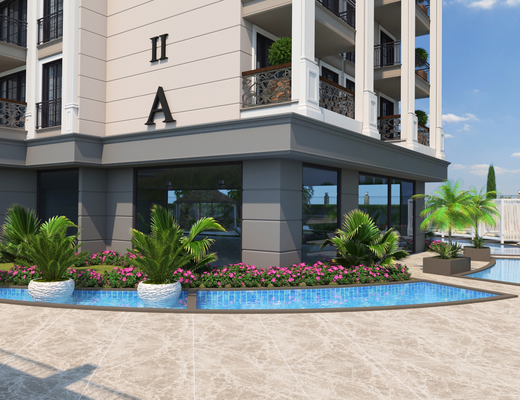 Luxury 1+1 Apartment with Sea, Castle, and Mountain Views in Alanya Center