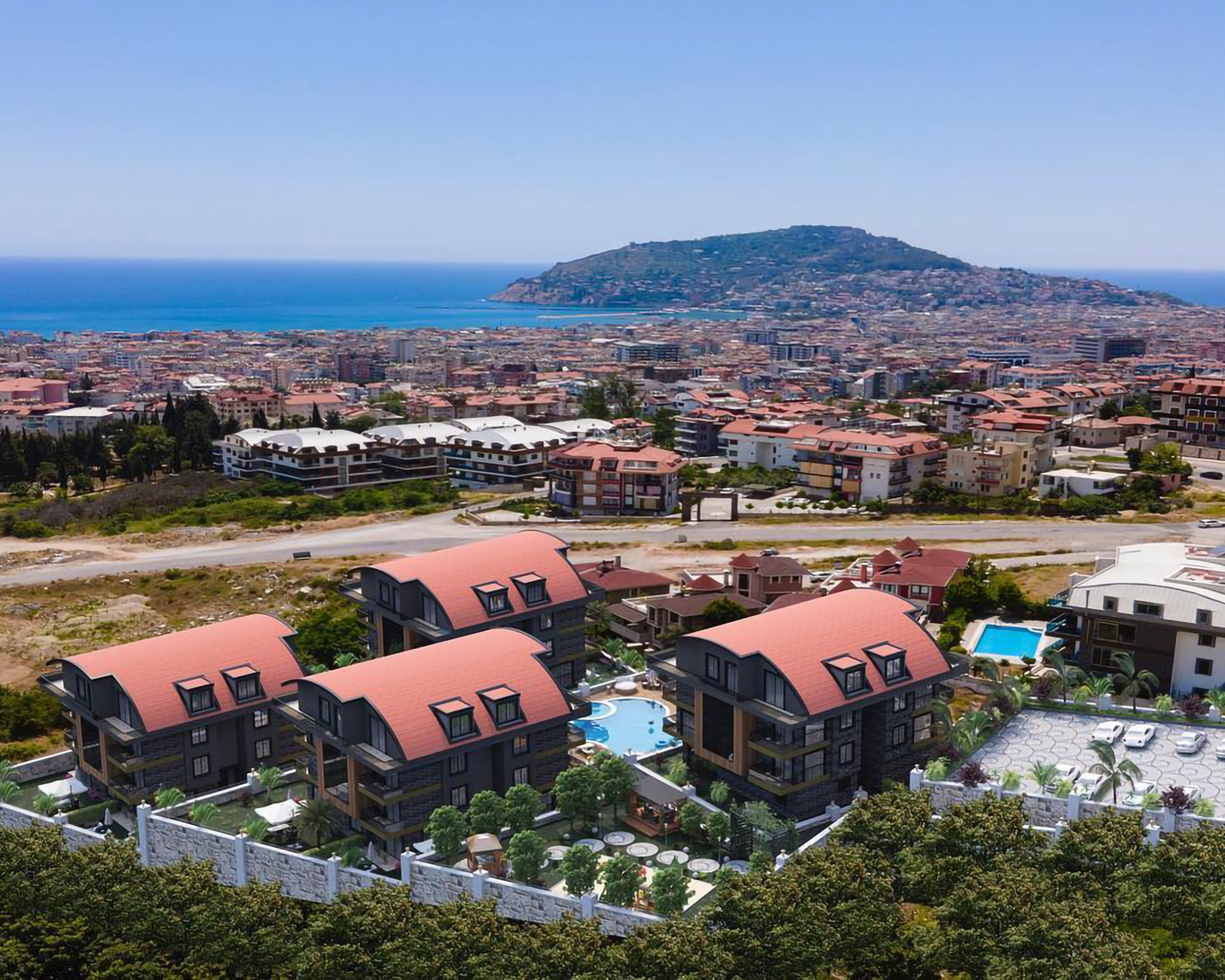 Ylellinen 2+1 Huoneisto Meri- ja Linnavuorinäköalalla, Alanya - Hasbahce