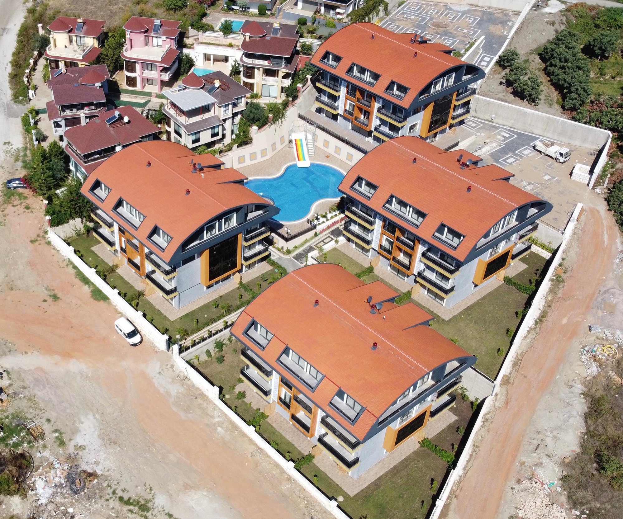 Ylellinen 2+1 Huoneisto Meri- ja Linnavuorinäköalalla, Alanya - Hasbahce