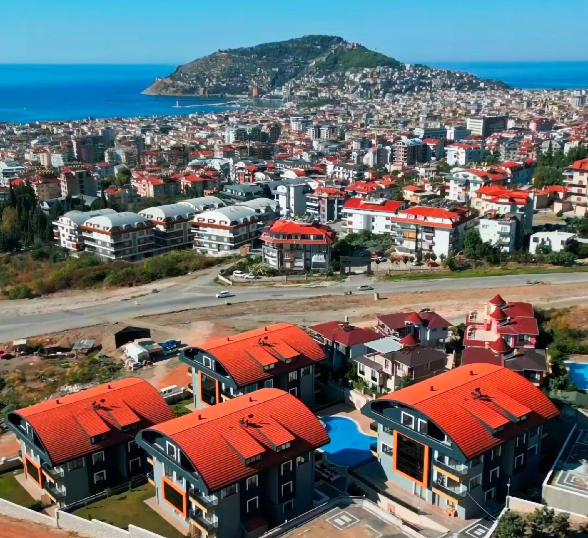 Ylellinen 2+1 Huoneisto Meri- ja Linnavuorinäköalalla, Alanya - Hasbahce