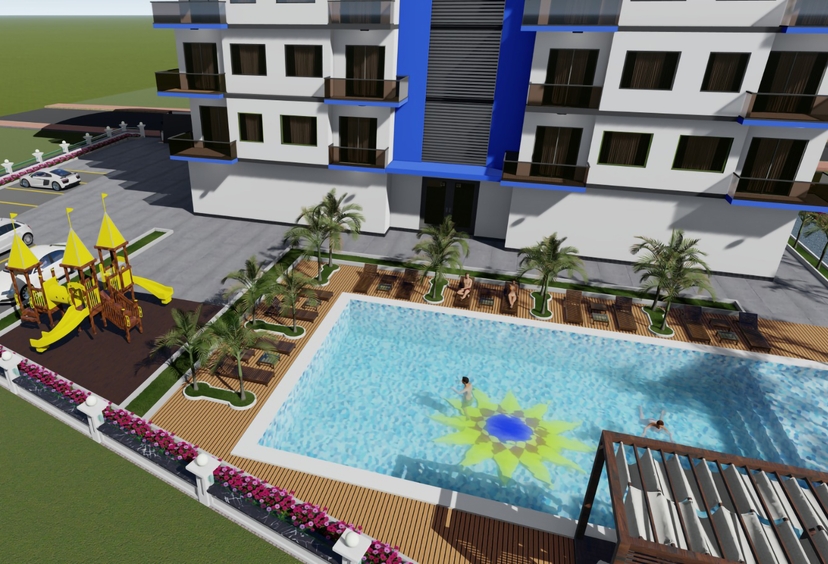 Havudsigt 1+1 Lejlighed i Avsallar, Alanya