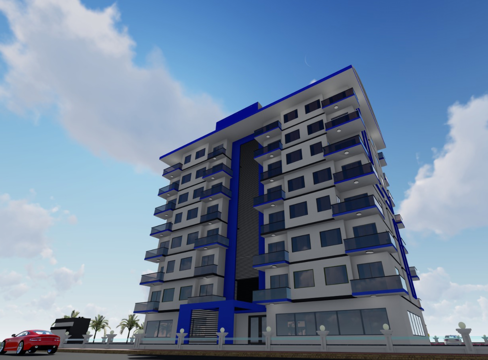 Havudsigt 1+1 Lejlighed i Avsallar, Alanya