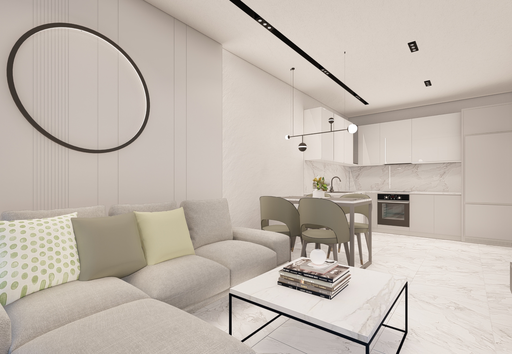 Luxuriöse 2+1 Wohnung mit Meerblick und Bergblick in Alanya Avsallar