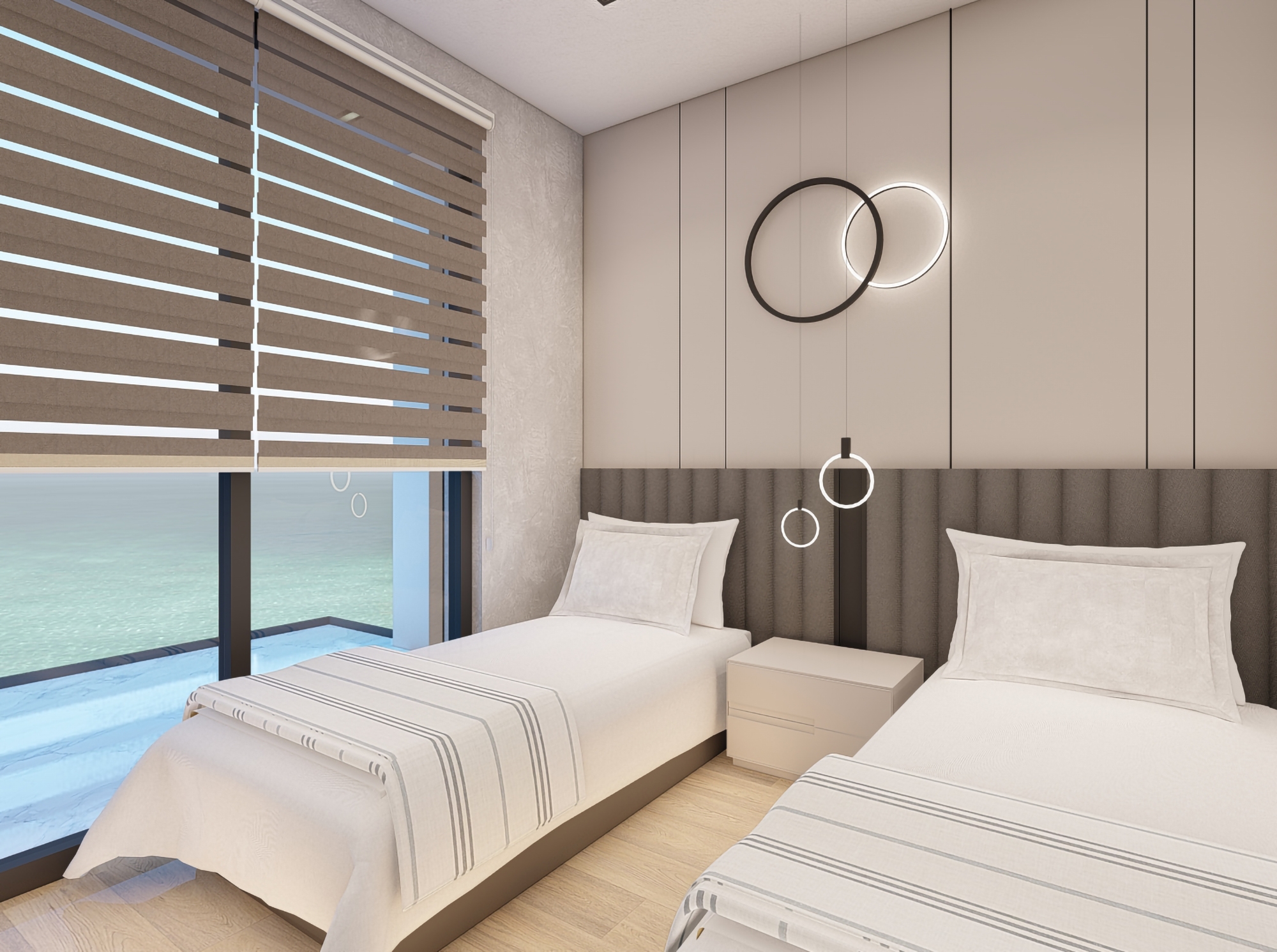 Luxuriöse 2+1 Wohnung mit Meerblick und Bergblick in Alanya Avsallar