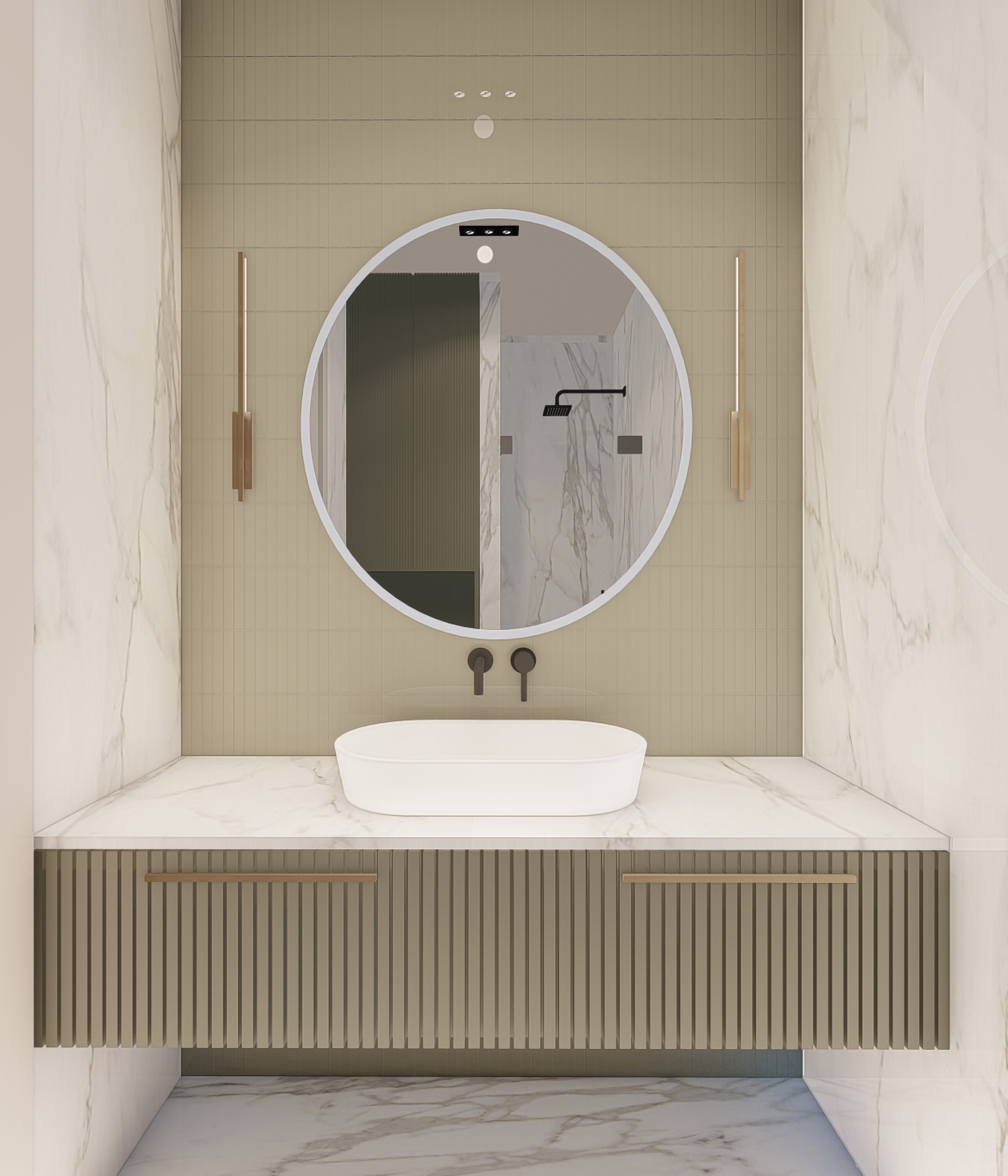 Luxuriöse 2+1 Wohnung mit Meerblick und Bergblick in Alanya Avsallar