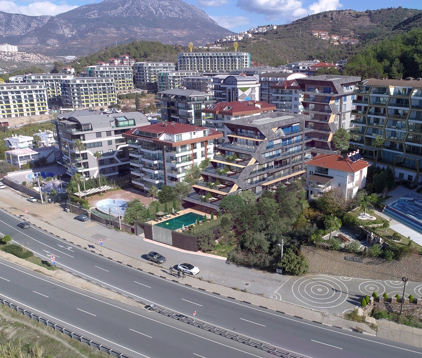 Luksuriøs 2+1 Leilighet med Sjø- og Fjellutsikt, Alanya - Kargicak