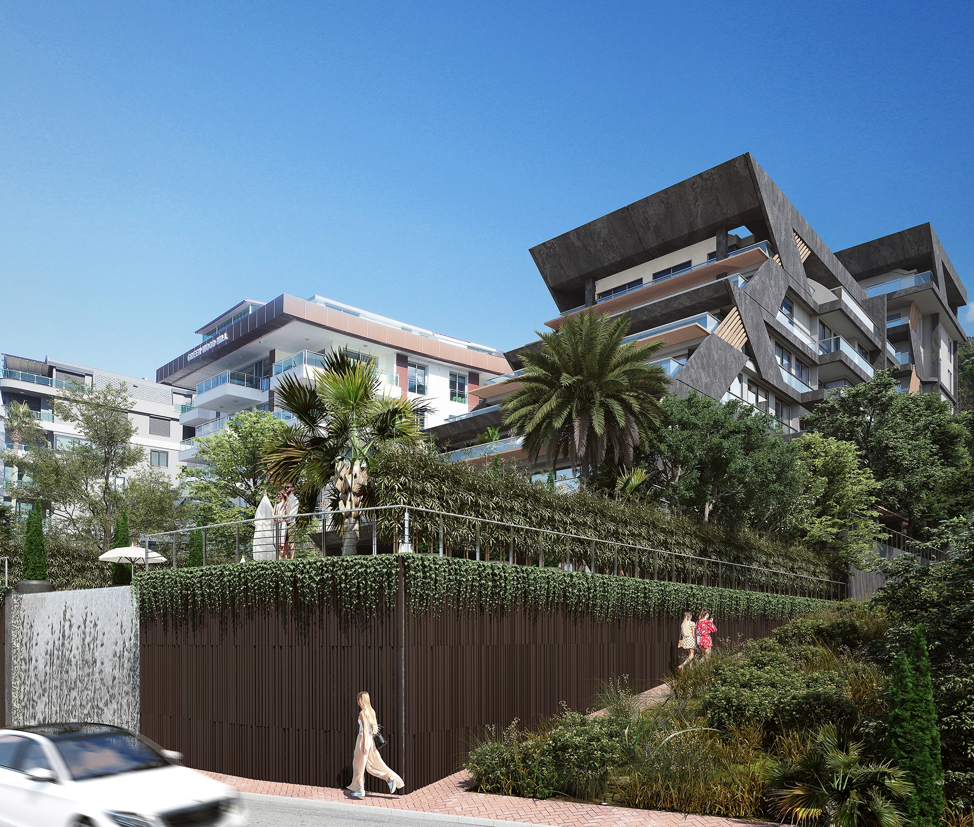 Luksus 2+1 Lejlighed med Hav- og Bjergudsigt, Alanya - Kargicak