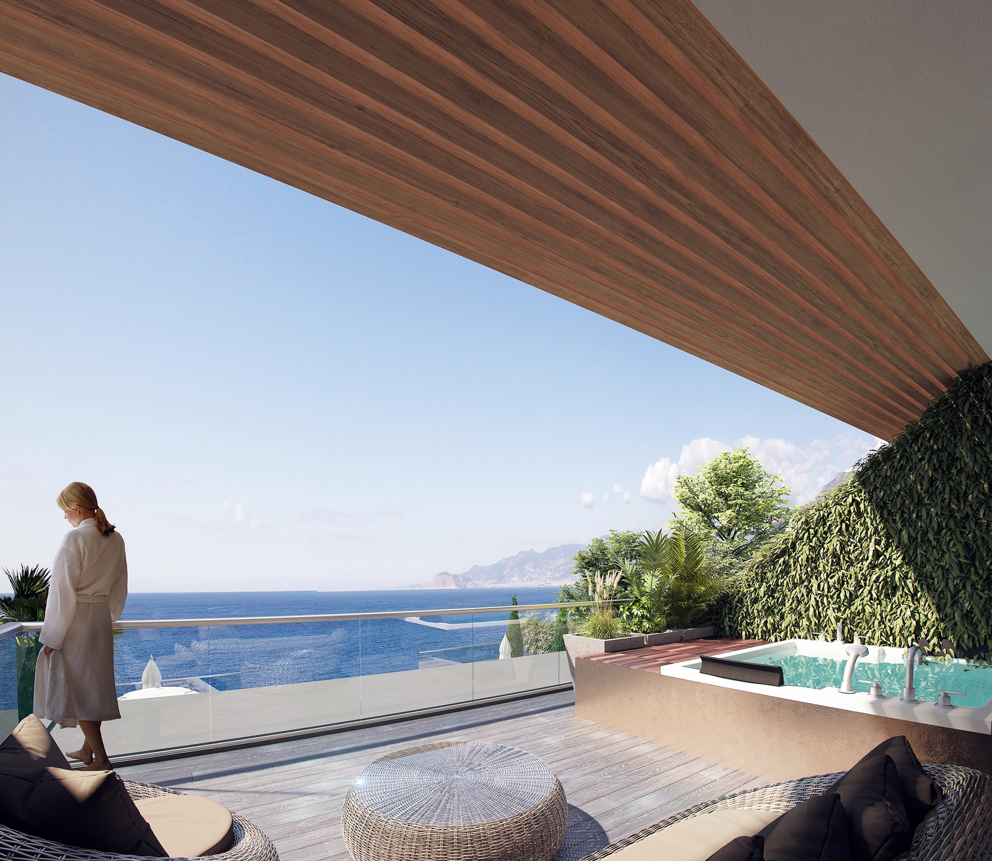 Luksus 2+1 Lejlighed med Hav- og Bjergudsigt, Alanya - Kargicak