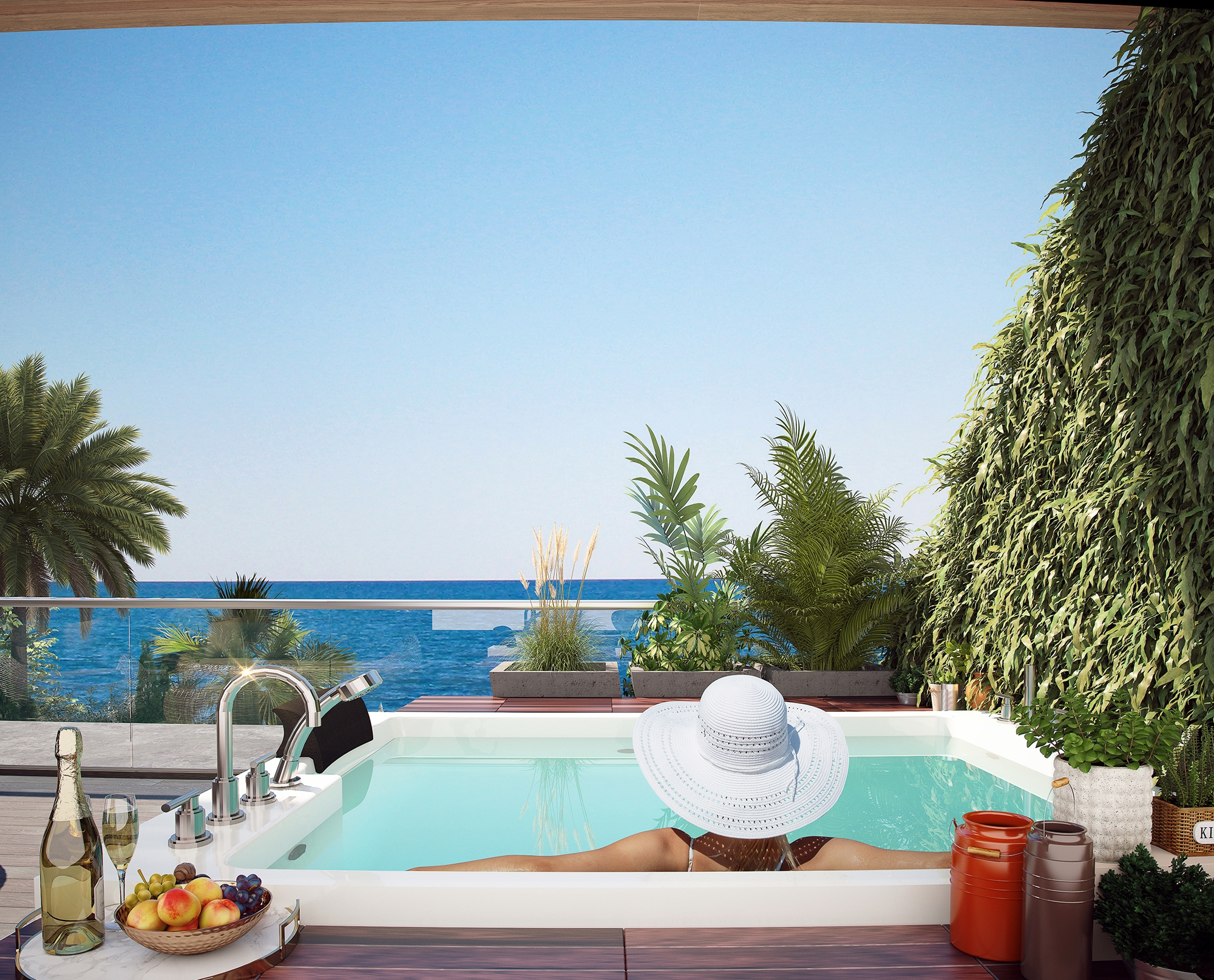 Luksus 2+1 Lejlighed med Hav- og Bjergudsigt, Alanya - Kargicak