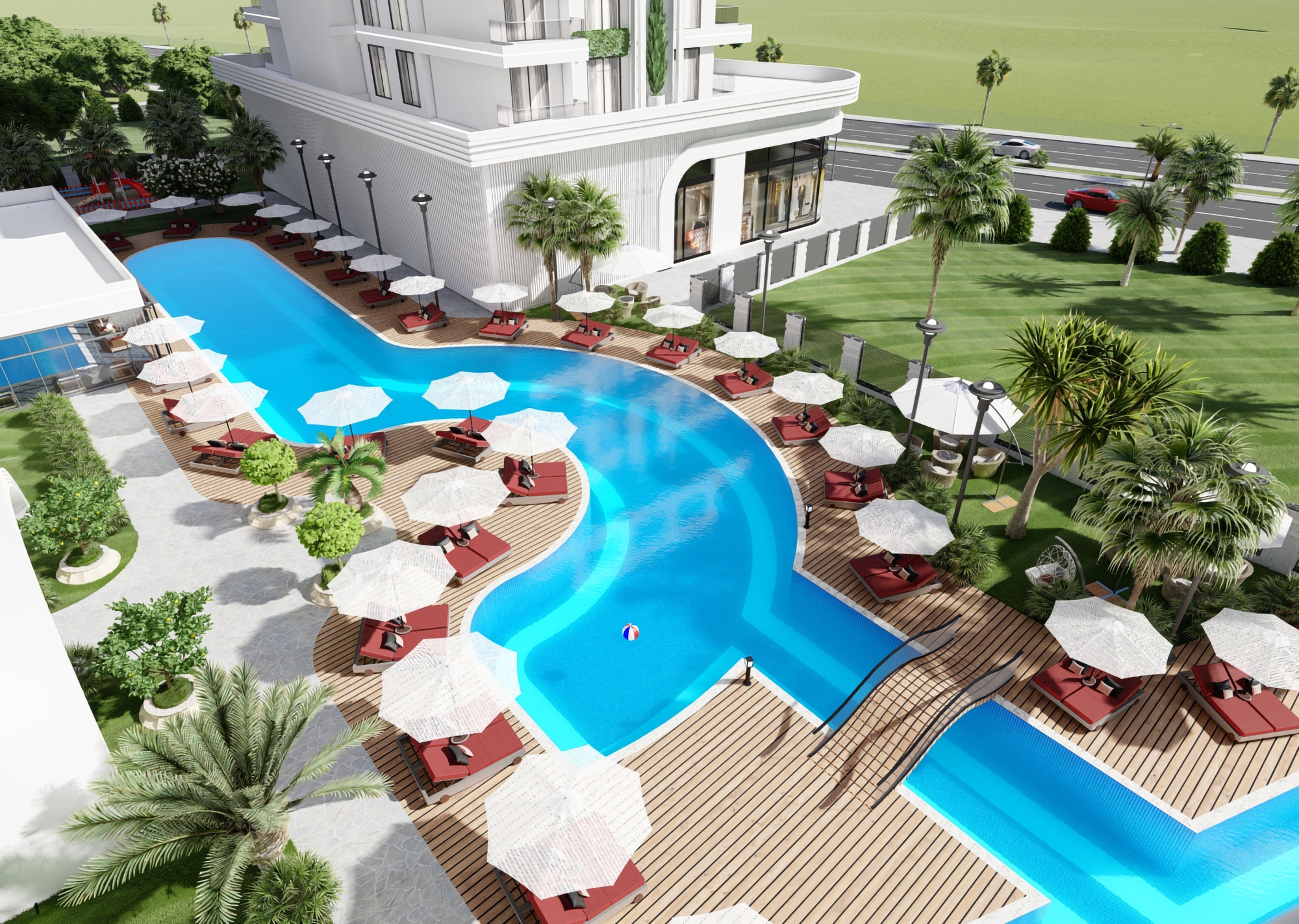 Luksus 1+1 Lejlighed med Hav- og Bjergudsigt, Alanya - Mahmutlar