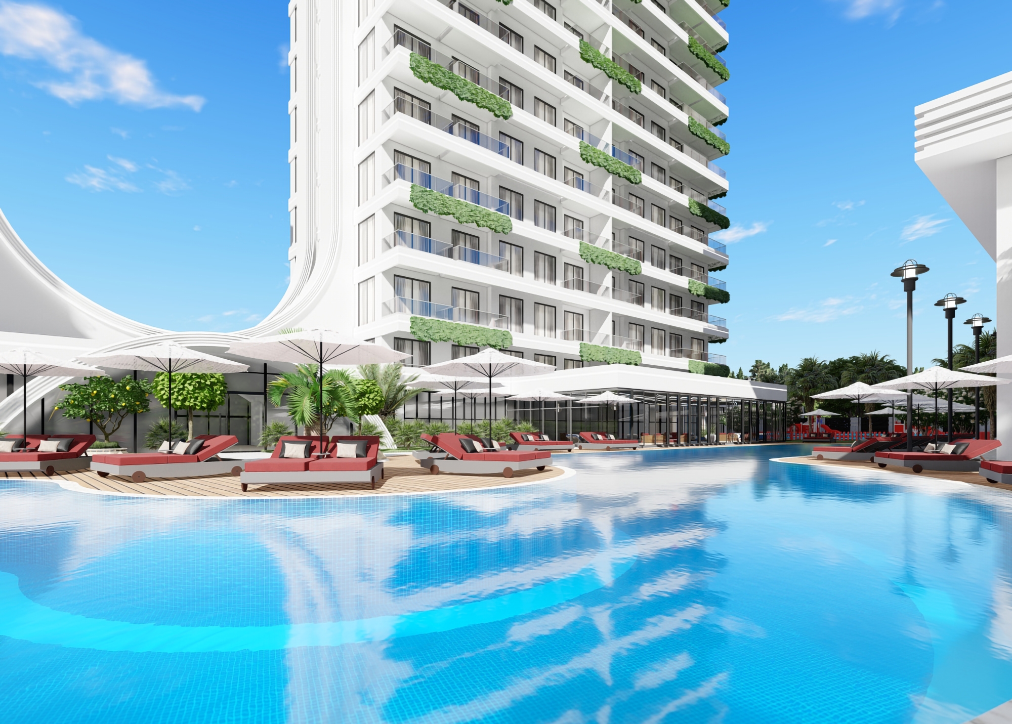 Luksus 1+1 Lejlighed med Hav- og Bjergudsigt, Alanya - Mahmutlar