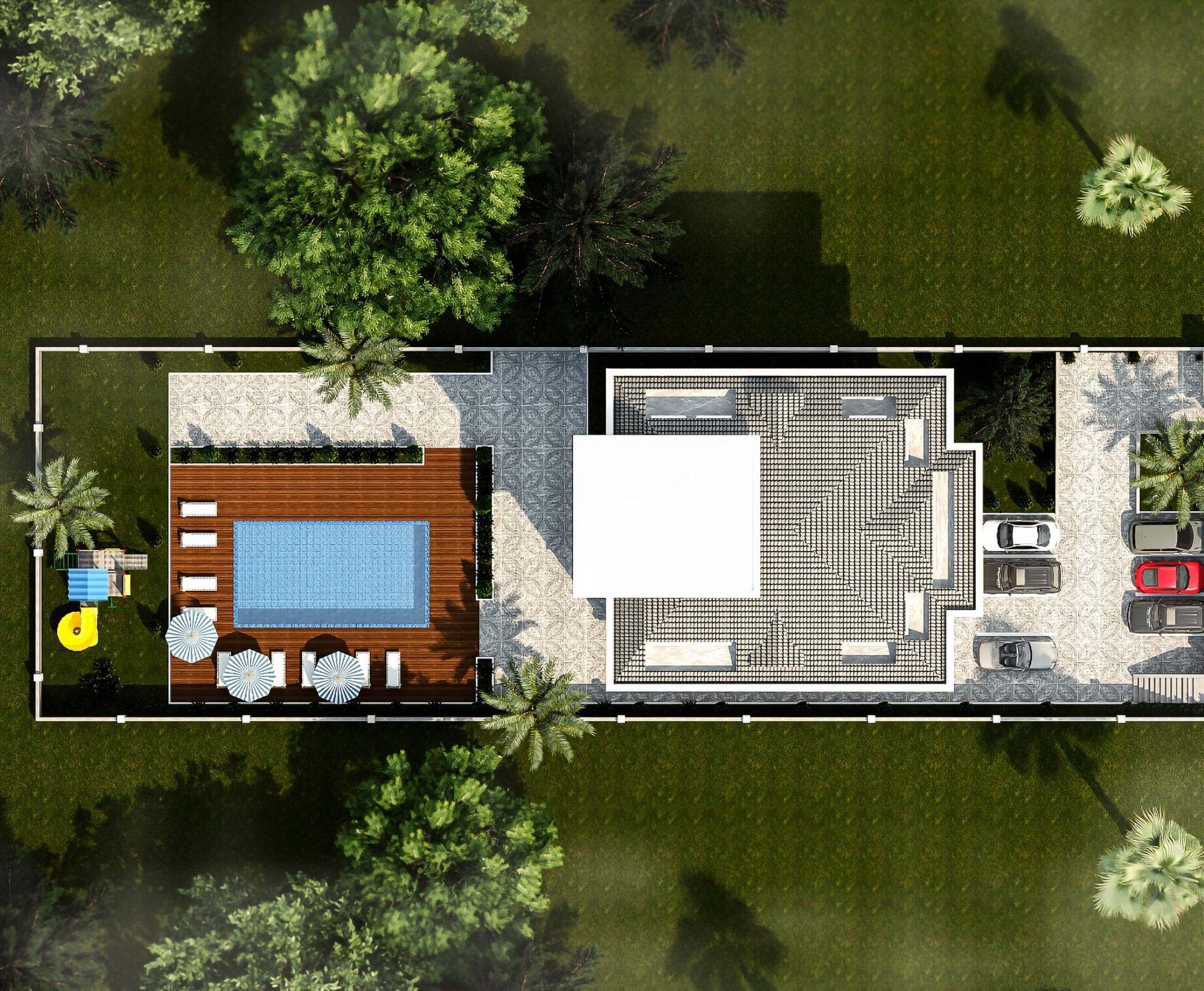 Sea and Mountain View 2+1 Garden Floor with Pool and Fitness, Alanya-Kestel