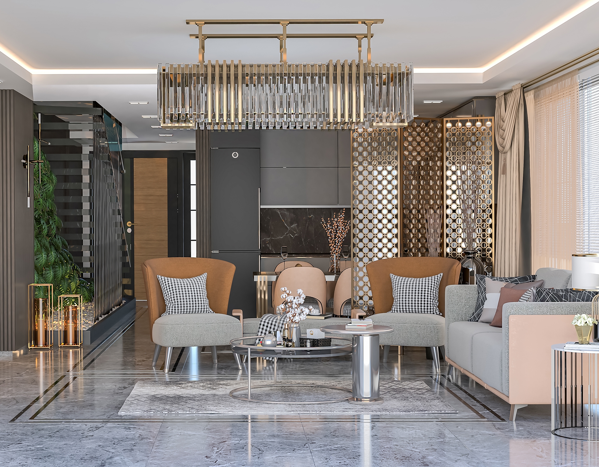 Lyxig 5+1 Villa med Hav och Bergsutsikt i Alanya - Incekum