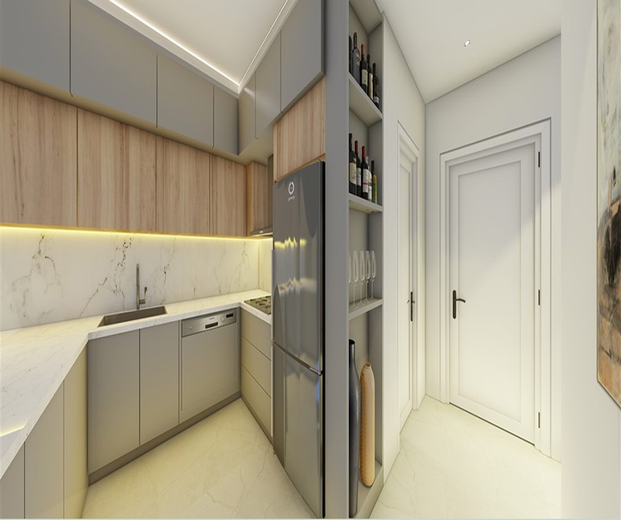 Luxuriöses 1+1 Apartment mit Meerblick und Bergblick in Payallar, Alanya