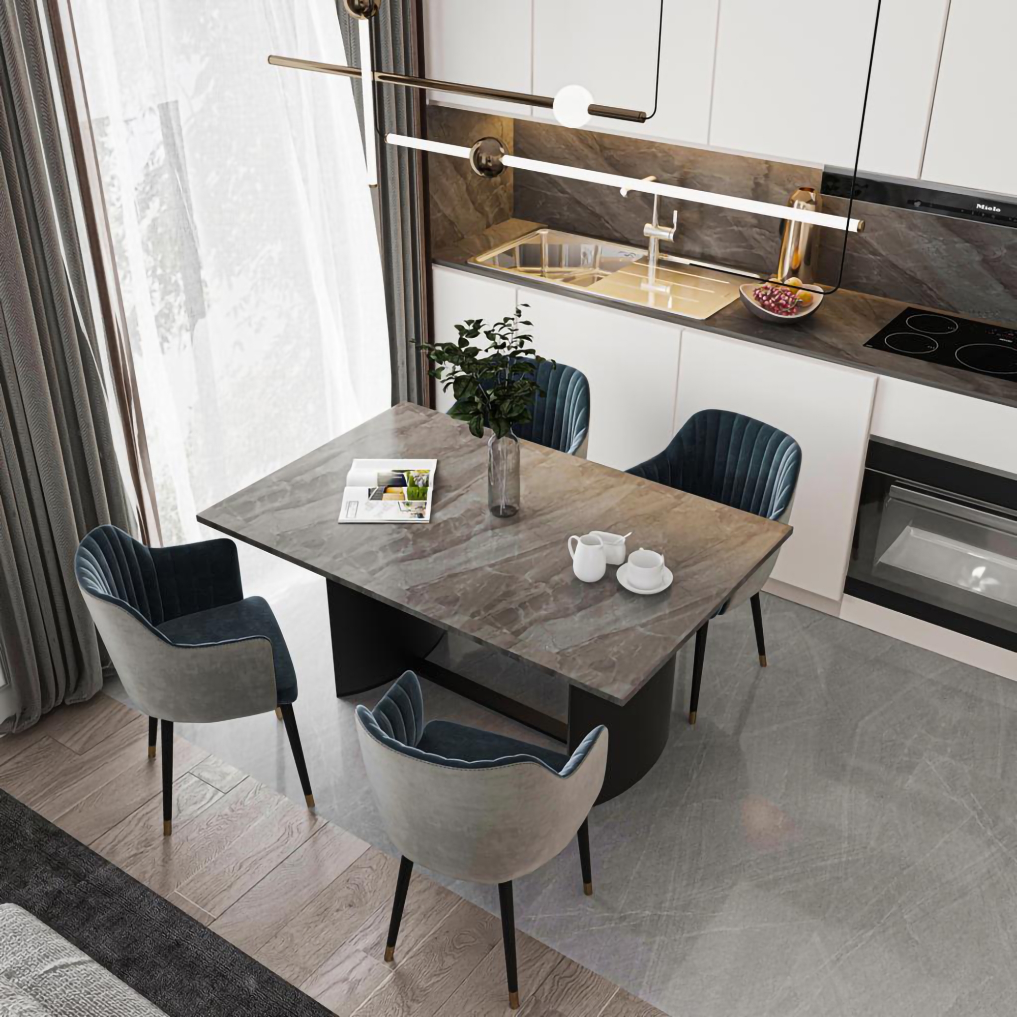 Luxuriöse 1+1 Wohnung mit Meerblick und Bergblick in Alanya-Incekum