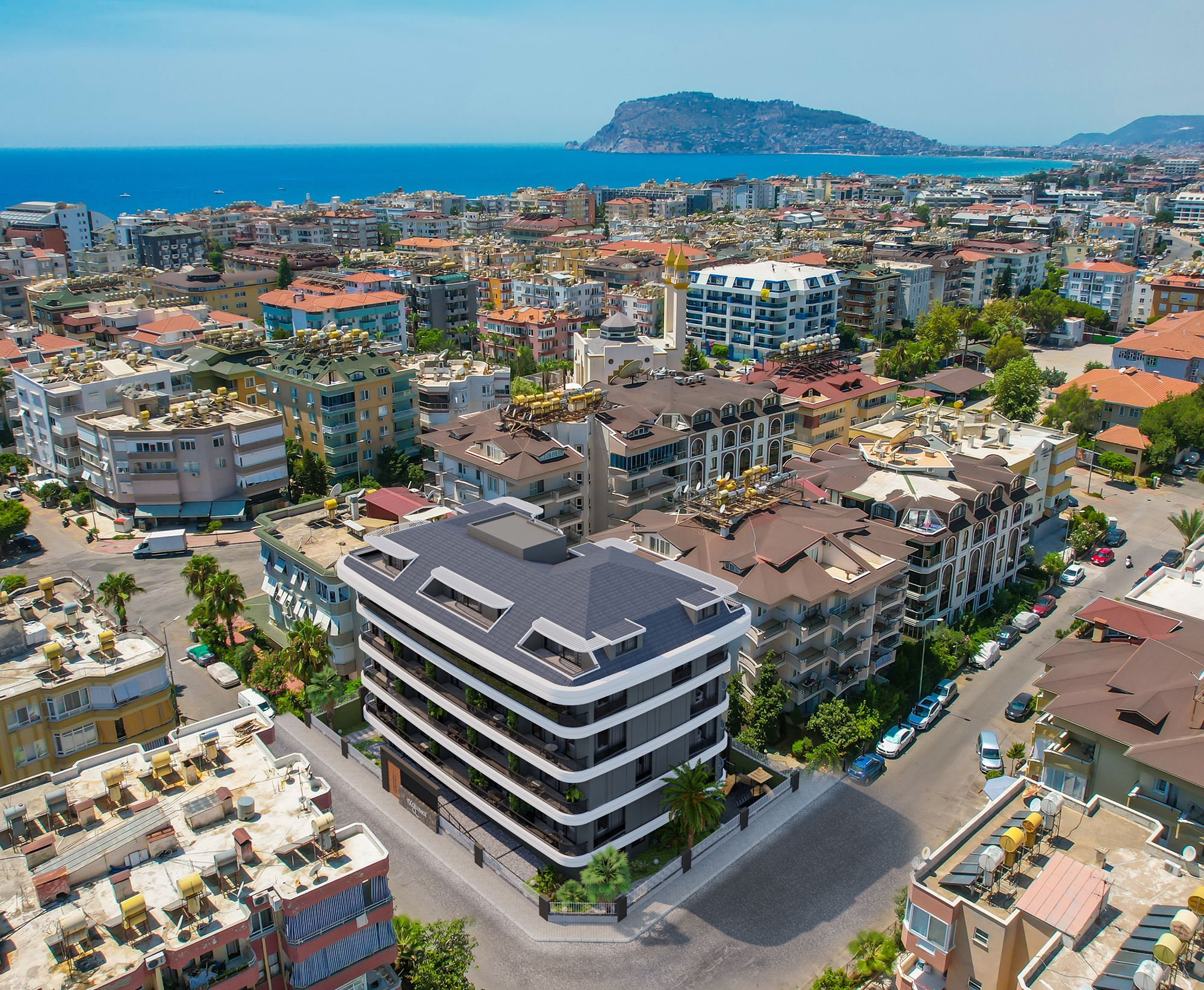 Ylellinen 1+1 Asunto linnan ja vuoristonäköaloilla, Alanya - Oba