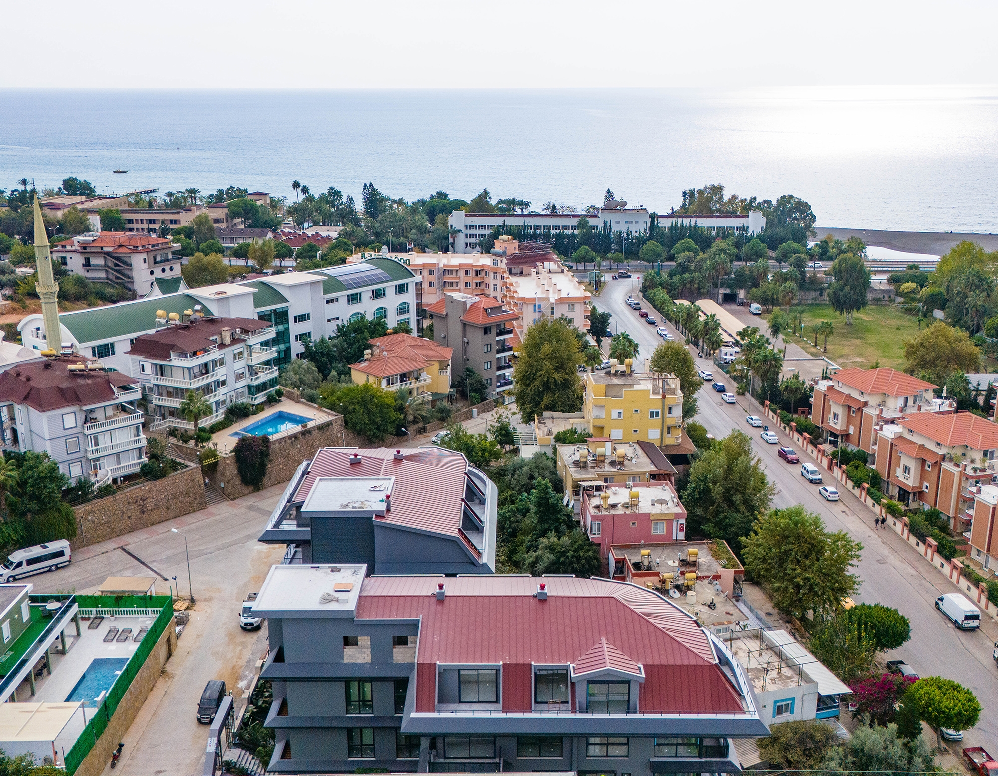 Luksus 1+1 Lejlighed med Hav- og Slotsudsigt i Kestel, Alanya