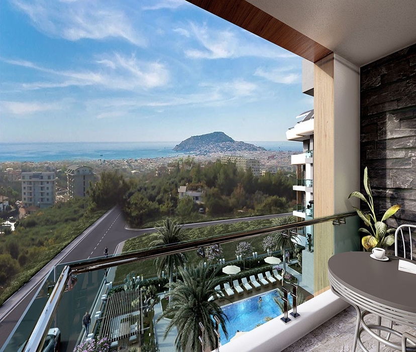 Mountain view apartments in prestigious area