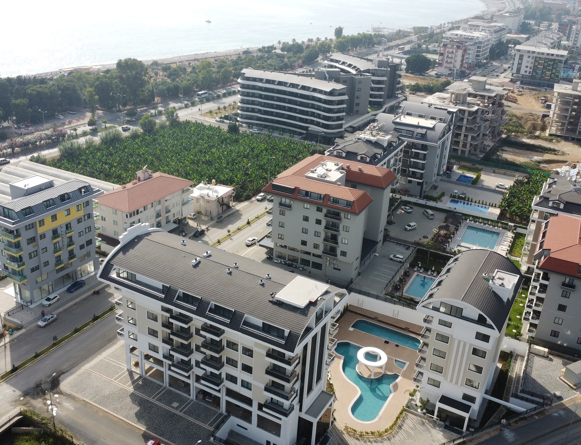 Luxuriöses 1+1 Apartment mit atemberaubendem Blick in Alanya - Kargicak