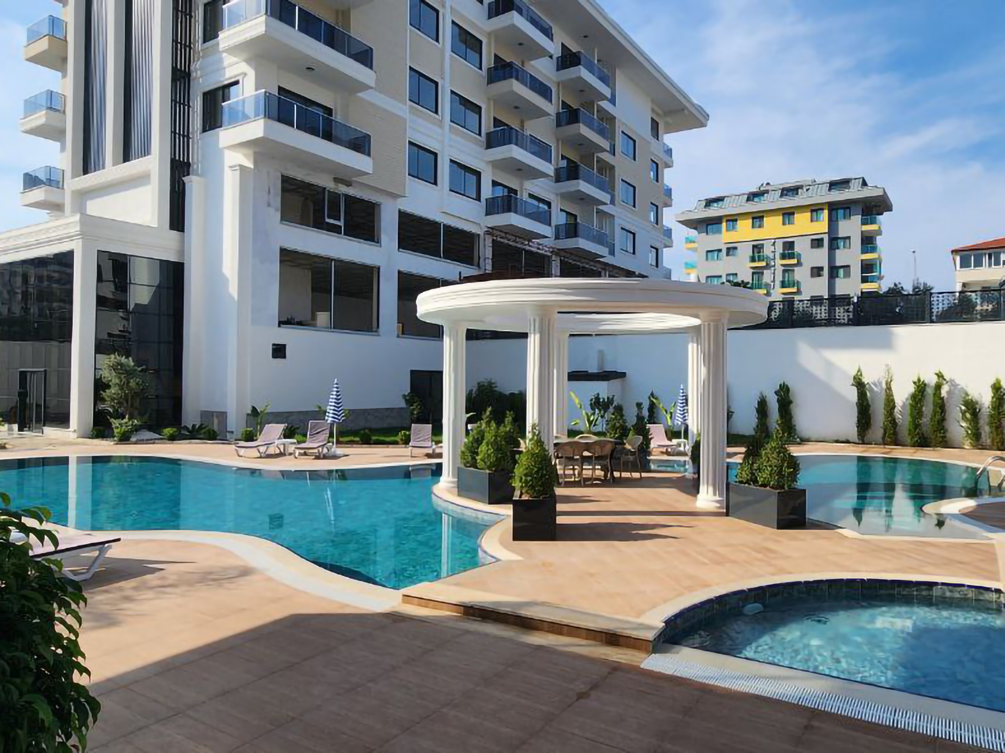 Luxuriöses 1+1 Apartment mit atemberaubendem Blick in Alanya - Kargicak