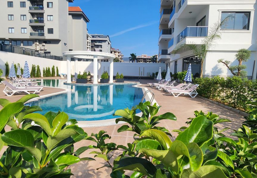 Luxuriöses 1+1 Apartment mit atemberaubendem Blick in Alanya - Kargicak