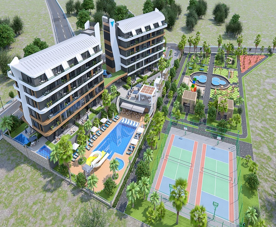 Scenic view apartments in a new complex