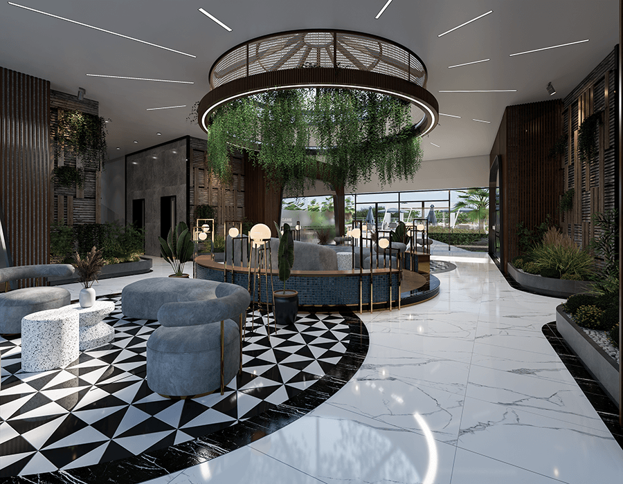 Scenic view apartments in a new complex