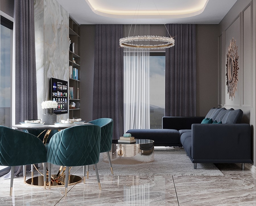 Scenic view apartments in a new complex
