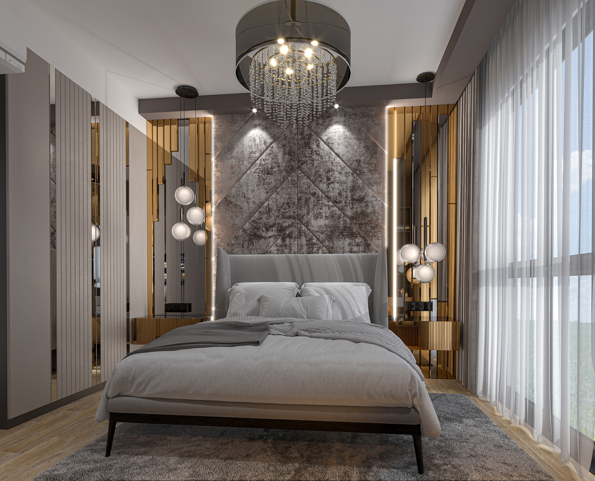 Luxuriöse 1+1 Wohnung mit Meerblick und Bergblick