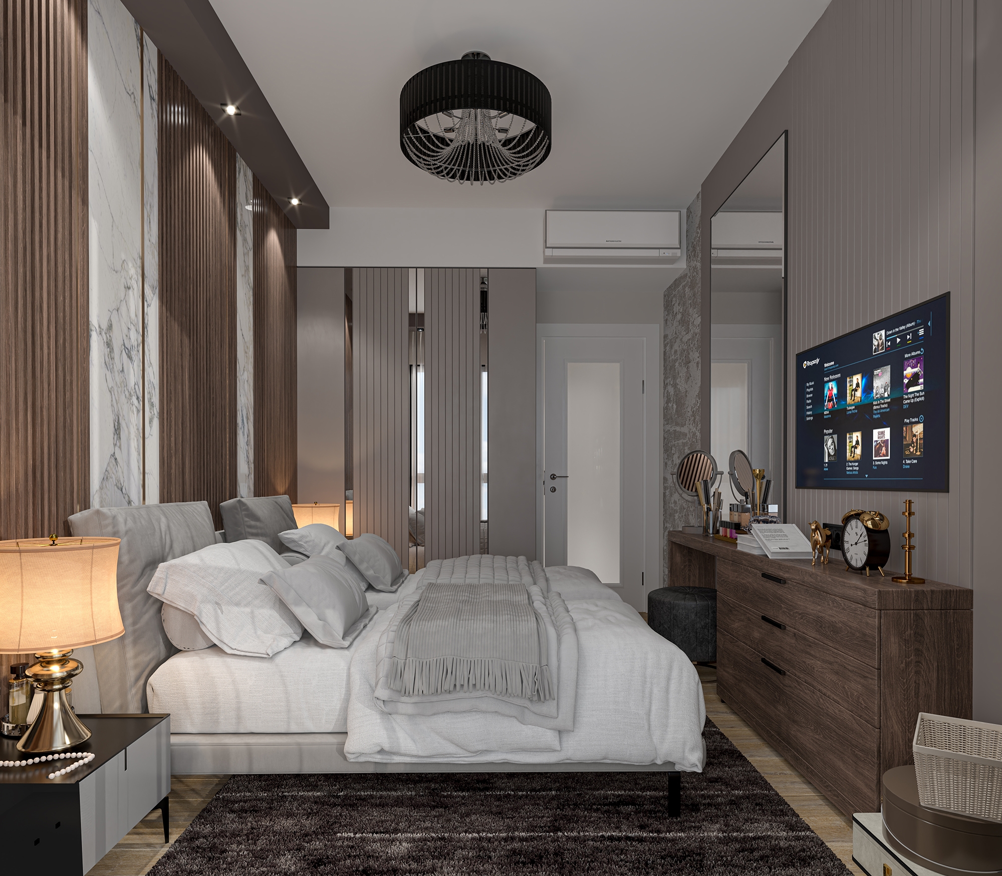 Luxuriöse 1+1 Wohnung mit Meerblick und Bergblick