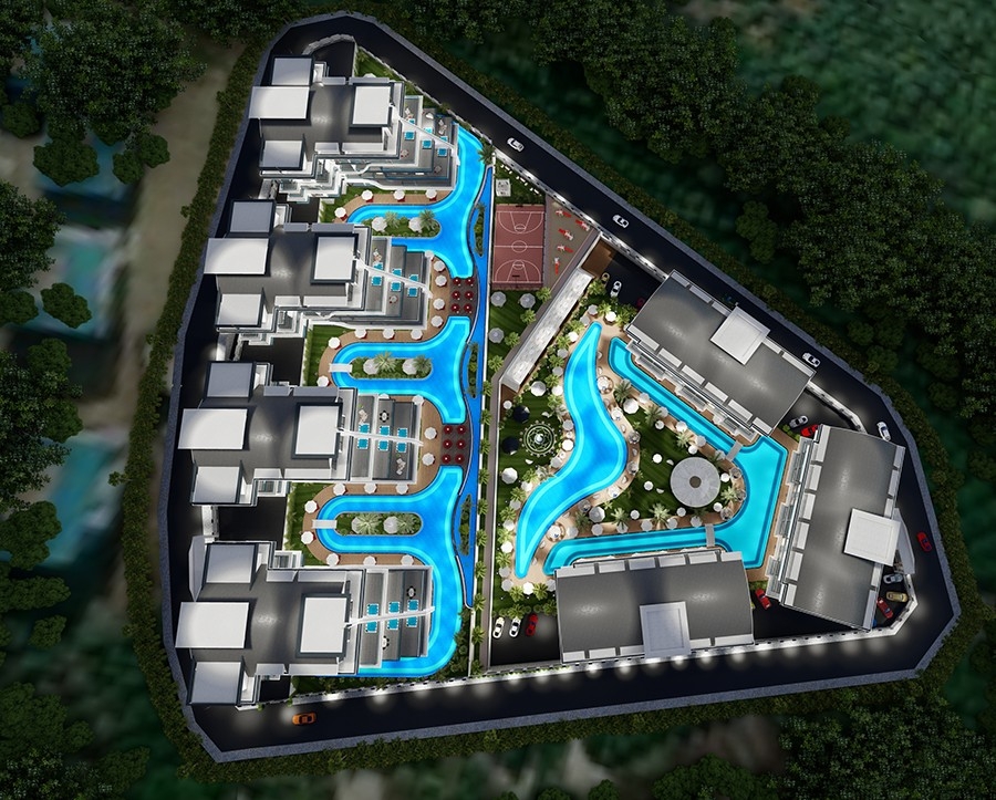 Luxury apartments in a peaceful area